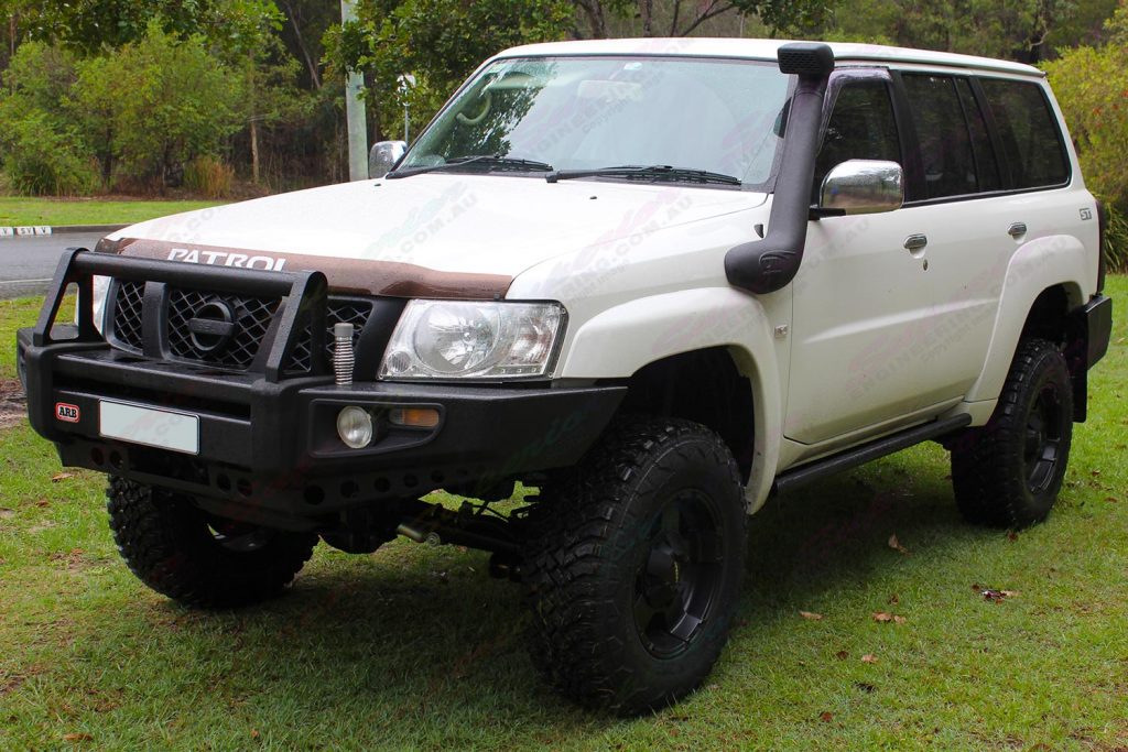 Nissan Patrol GU Wagon fitted with a 3 inch Superior Lift kit and Airbag Man suspension kit