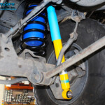 Rear left inside view of the fitted Bilstein Shock + Airbag