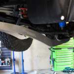 Front right view looking forward of the underbody with fitted Superior Superflex Radius Arms